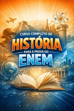Capa do Ebook gratuito Curso completo de História para a prova do Enem