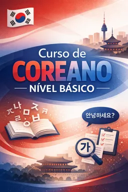 Capa do Ebook gratuito Curso de Coreano nível básico