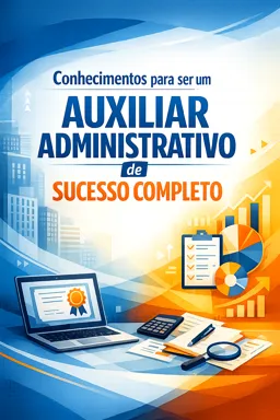 Capa do Ebook gratuito Conhecimentos para ser um Auxiliar Administrativo de sucesso completo