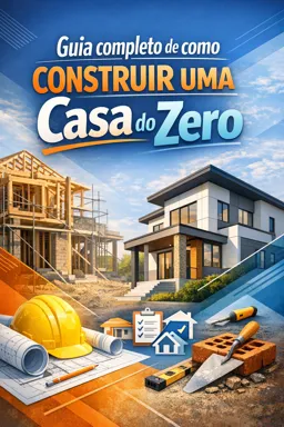 Capa do Ebook gratuito Guia completo de como construir uma Casa do Zero