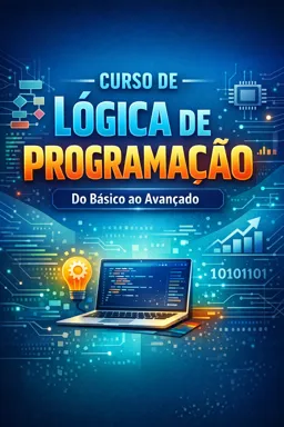Capa do Ebook gratuito Curso de Lógica de programação do básico ao avançado