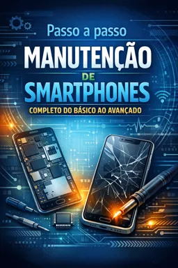 Capa do Ebook gratuito Passo a passo Manutenção de Smartphones completo do básico ao avançado