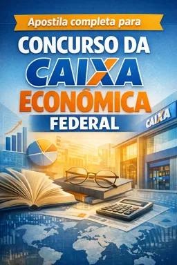 Capa do Ebook gratuito Apostila completa para Concurso da Caixa Econômica Federal