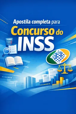 Capa do Ebook gratuito Apostila completa para Concurso do INSS