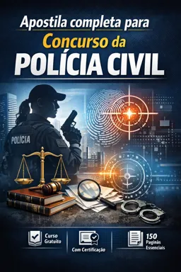 Capa do Ebook gratuito Apostila completa para Concurso da Polícia Civil