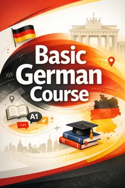 Free Ebook cover Basic German course