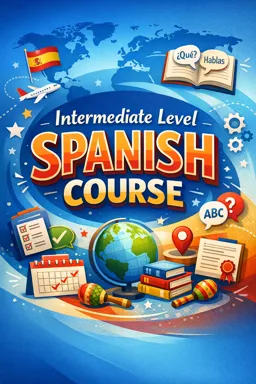 Free Ebook cover Intermediate level Spanish course