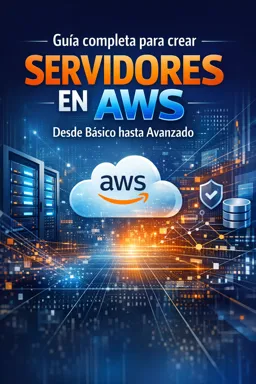 Portada de libro electrónico gratuitaGuía completa para crear servidores en AWS desde básico hasta avanzado