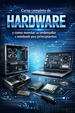 Portada de libro electrónico gratuitaCurso completo de Hardware y como montar un ordenador o notebook para principiantes