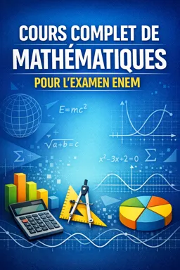Couverture de livre électronique gratuite Cours complet de mathématiques pour l'examen Enem