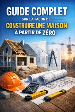 Couverture de livre électronique gratuite Guide complet sur la façon de construire une maison à partir de zéro