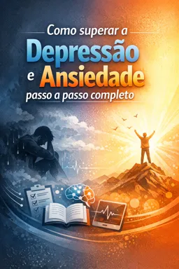 Capa do Ebook gratuito Como superar a Depressão e Ansiedade passo a passo completo