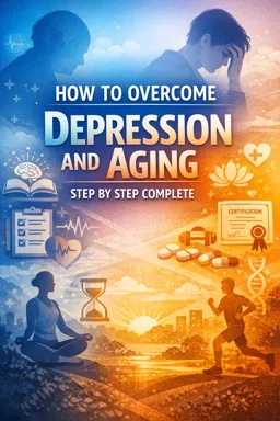 Free Ebook cover How to overcome Depression and Aging step by step complete