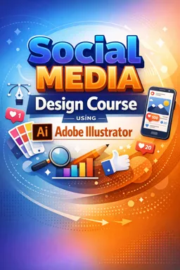 Free Ebook cover Social Media Design Course using Adobe Illustrator