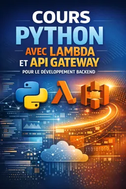 Couverture de livre électronique gratuite Cours Python avec Lambda et API Gateway pour le développement backend