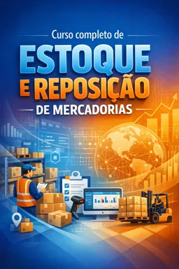 Capa do Ebook gratuito Curso completo de Estoque e Reposição de mercadorias