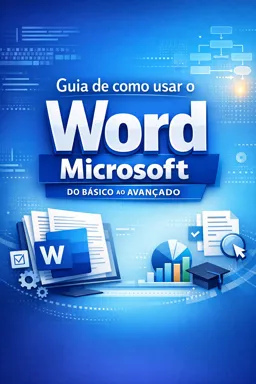 Capa do Ebook gratuito Guia de como usar o Word Microsoft do básico ao avançado