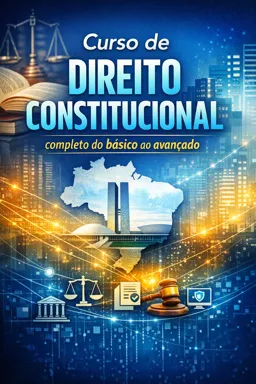 Capa do Ebook gratuito Curso de Direito Constitucional completo do básico ao avançado