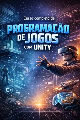 Capa do Ebook gratuito Curso completo de Programação de jogos com Unity