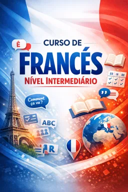 Capa do Ebook gratuito Curso de Francês nível Intermediário
