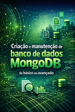 Capa do Ebook gratuito Criação e manutenção de banco de dados MongoDB do básico ao avançado