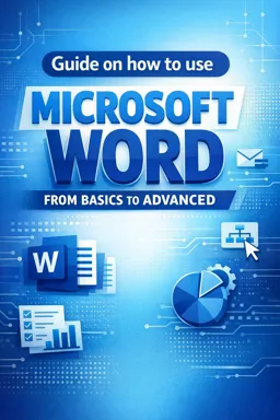 Free Ebook cover Guide on how to use Microsoft Word from basics to advanced
