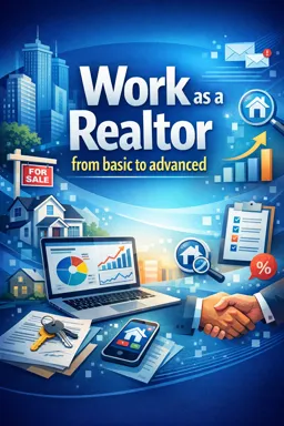 Free Ebook cover Work as a Realtor from basic to advanced