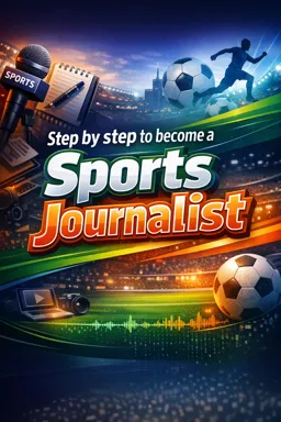 Free Ebook cover Step by step to become a Sports Journalist
