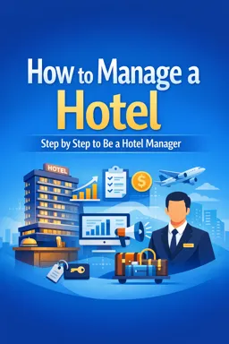 Free Ebook cover How to Manage a Hotel, step by step to be a Hotel Manager
