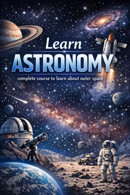 Free Ebook cover Learn Astronomy, complete course to learn about outer space