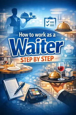 Free Ebook cover How to work as a Waiter step by step