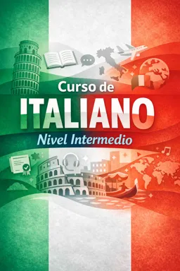 Portada de libro electrónico gratuitaCurso de italiano nivel intermedio