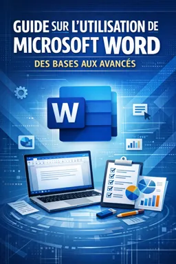 Couverture de livre électronique gratuite Guide sur l'utilisation de Microsoft Word, des bases aux avancés