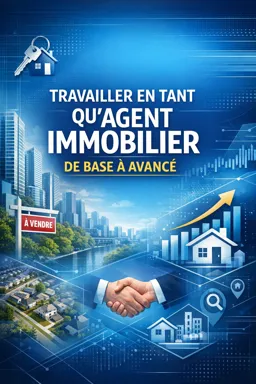Couverture de livre électronique gratuite Travailler en tant qu'agent immobilier de base à avancé