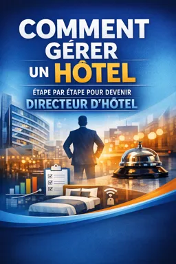 Couverture de livre électronique gratuite Comment gérer un hôtel, étape par étape pour devenir directeur d'hôtel