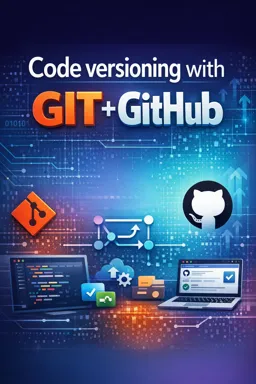 Free Ebook cover Code versioning with GIT + GitHub