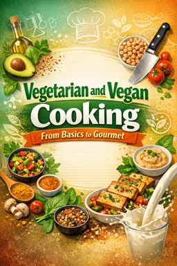 Free Ebook cover Vegetarian and Vegan Cooking: From Basics to Gourmet