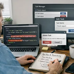 Free Ebook cover HTMX + Alpine.js for Hypermedia-Driven Web Apps: Modern UX Without a Heavy SPA