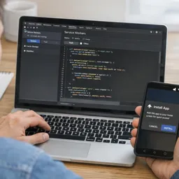 Free Ebook cover Progressive Web Apps (PWA) in Practice: Offline-First, Installable Web Apps with Service Workers and Web App Manifests