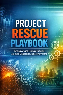 Free Ebook cover Project Rescue Playbook: Turning Around Troubled Projects with Rapid Diagnostics and Recovery Plans