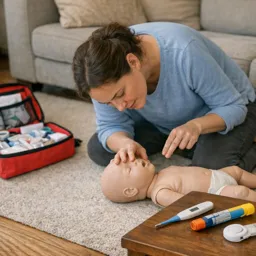 Free Ebook cover First Aid for Infants and Children: Home, School, and Everyday Emergencies