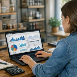 Capa do Ebook gratuito Power BI para Pequenos Negócios: Dashboards de Vendas, Caixa e Estoque com Indicadores que Importam