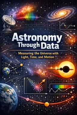 Free Ebook cover Astronomy Through Data: Measuring the Universe with Light, Time, and Motion