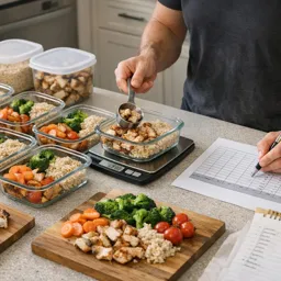 Capa do Ebook gratuito Meal Prep Inteligente: Planejamento de Marmitas Fitness com Cálculo de Macros, Lista de Compras e Segurança Alimentar