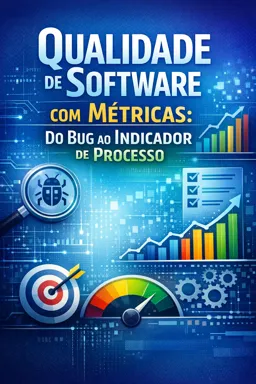 Capa do Ebook gratuito Qualidade de Software com Métricas: Do Bug ao Indicador de Processo