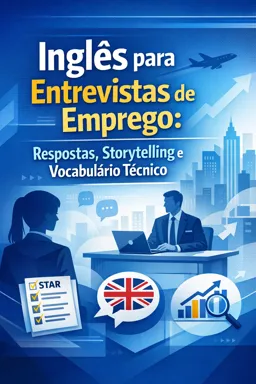 Capa do Ebook gratuito Inglês para Entrevistas de Emprego: Respostas, Storytelling e Vocabulário Técnico