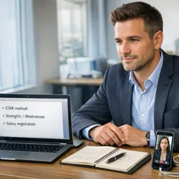 Capa do Ebook gratuito Inglês para Entrevistas de Emprego: Respostas, Storytelling e Vocabulário Técnico