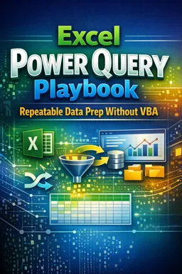 Free Ebook cover Excel Power Query Playbook: Repeatable Data Prep Without VBA