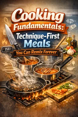 Free Ebook cover Cooking Fundamentals: Technique-First Meals You Can Remix Forever