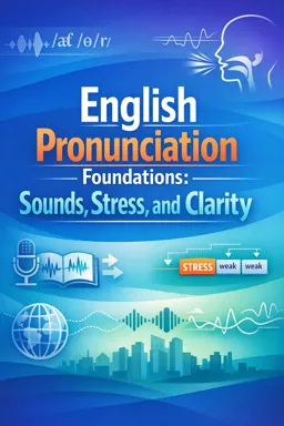 Free Ebook cover English Pronunciation Foundations: Sounds, Stress, and Clarity